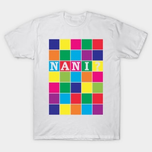 Nani? Coloured block print T-Shirt